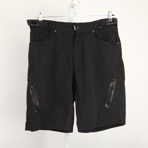ZOIC Mountain Bike Cycling Shorts Mens XL Black Nylon Zip Pocket MTB Trail